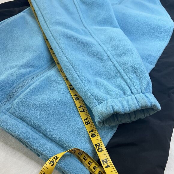 LL Bean Womens Ski Jacket Fleece Reversible Coat Medium Blue Gorpcore Outdoors - Picture 8 of 16
